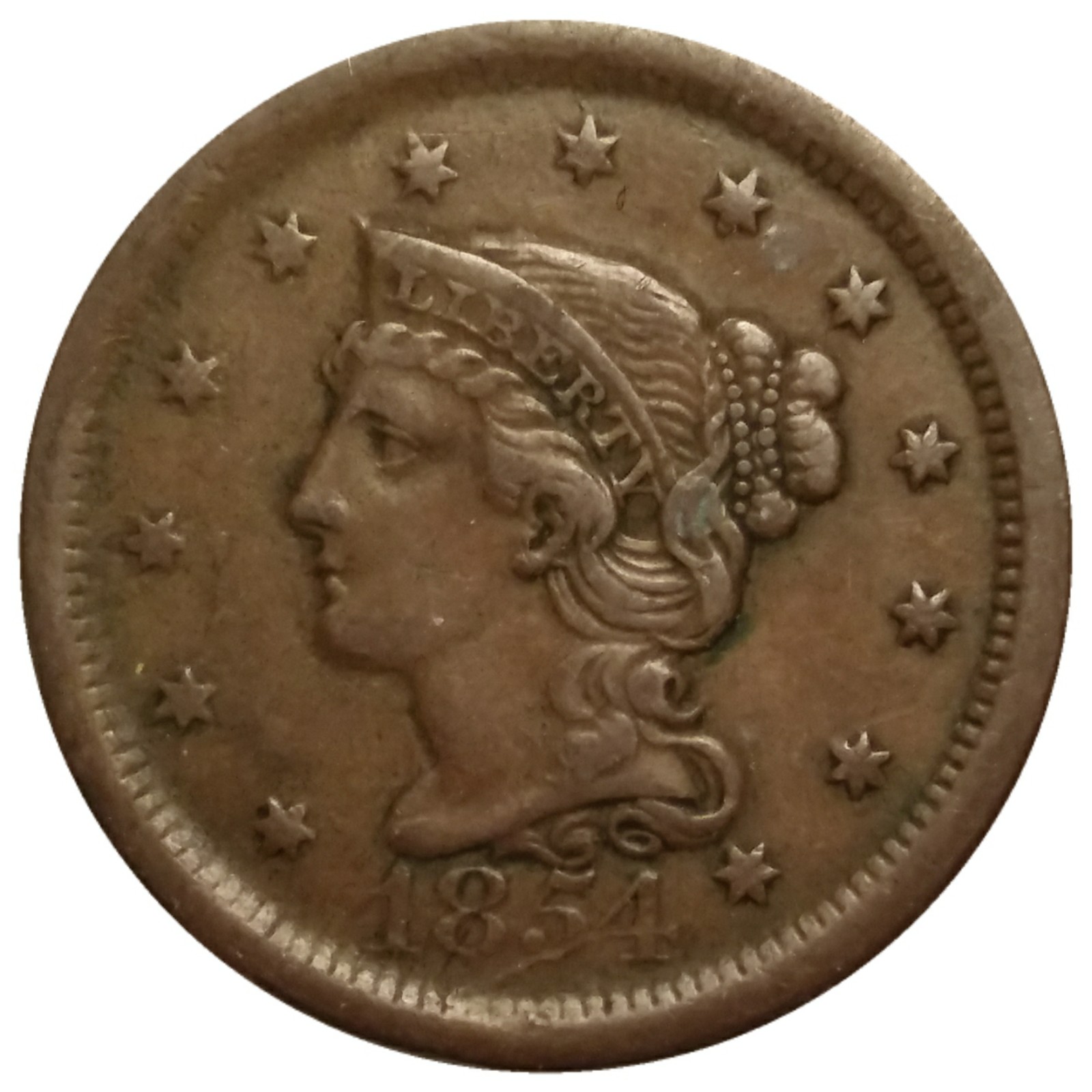 1854-Braided-Hair-Large-Cent